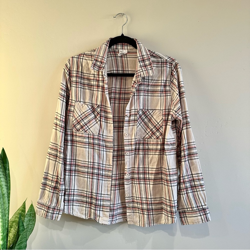 Pink & crème flannel